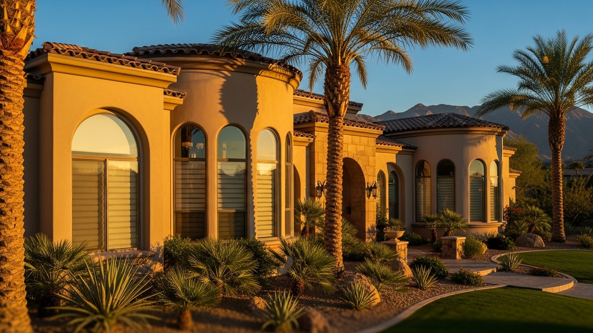 Luxury motorized shades in Henderson NV home